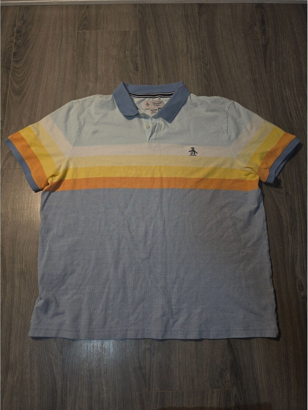 Original Penguin By Munsingwear Striped Golf Polo Men's XXL